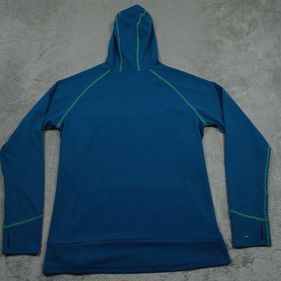 Simms Sweater Womens Large Blue Hoodie Pullover Solarflex Pockets Casual - Picture 6 of 9